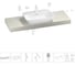 Комплект мебели для ванной комнаты с раковиной Wellsee Genuine Tree 201019300 1