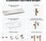 Комплект мебели для ванной комнаты с раковиной Wellsee Genuine Tree 201019294 8