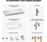 Комплект мебели для ванной комнаты с раковиной Wellsee Genuine Tree 201019239 8