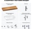 Комплект мебели для ванной комнаты с раковиной Wellsee Genuine Tree 201019311 8