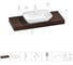 Комплект мебели для ванной комнаты с раковиной Wellsee Genuine Tree 201019270 1