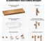 Комплект мебели для ванной комнаты с раковиной Wellsee Genuine Tree 201019314 8