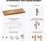 Комплект мебели для ванной комнаты с раковиной Wellsee Genuine Tree 201019319 8