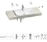 Комплект мебели для ванной комнаты с раковиной Wellsee Genuine Tree 201019411 1