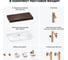 Комплект мебели для ванной комнаты с раковиной Wellsee Genuine Tree 201019389 8