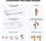 Комплект мебели для ванной комнаты с раковиной Wellsee Genuine Tree 201019399 8
