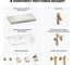 Комплект мебели для ванной комнаты с раковиной Wellsee Genuine Tree 201019353 8