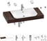 Комплект мебели для ванной комнаты с раковиной Wellsee Genuine Tree 201019381 1