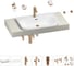 Комплект мебели для ванной комнаты с раковиной Wellsee Genuine Tree 201019359 1