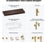 Комплект мебели для ванной комнаты с раковиной Wellsee Genuine Tree 201019328 8