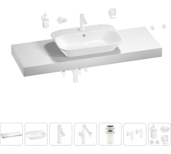 Комплект мебели с раковиной Wellsee Genuine Tree 201019340 1