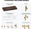 Комплект мебели для ванной комнаты с раковиной Wellsee Genuine Tree 201019443 8