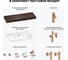 Комплект мебели для ванной комнаты с раковиной Wellsee Genuine Tree 201019509 8