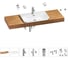 Комплект мебели для ванной комнаты с раковиной Wellsee Genuine Tree 201019491 1