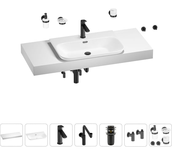 Комплект мебели с раковиной Wellsee Genuine Tree 201019452 1