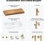 Комплект мебели с раковиной Wellsee Genuine Tree 201019438 8
