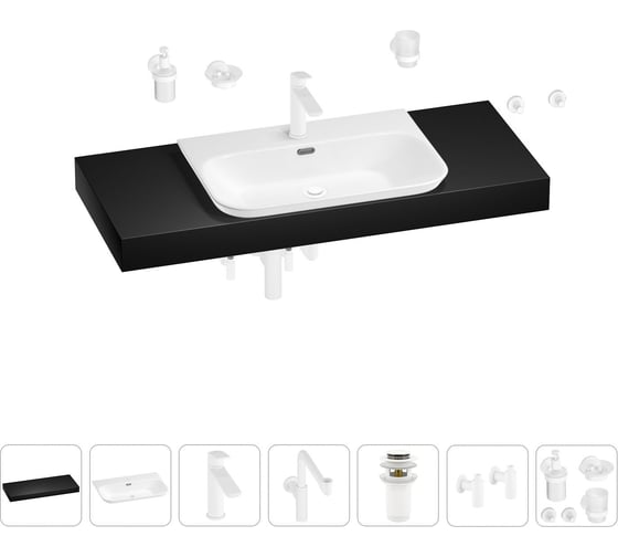 Комплект мебели с раковиной Wellsee Genuine Tree 201019465 1