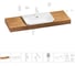 Комплект мебели для ванной комнаты с раковиной Wellsee Genuine Tree 201019495 1