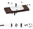 Комплект мебели для ванной комнаты с раковиной Wellsee Genuine Tree 201019447 1