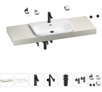 Комплект мебели для ванной комнаты с раковиной Wellsee Genuine Tree 201019477