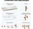 Комплект мебели для ванной комнаты с раковиной Wellsee Genuine Tree 201019479 8