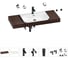 Комплект мебели для ванной комнаты с раковиной Wellsee Genuine Tree 201019442 1