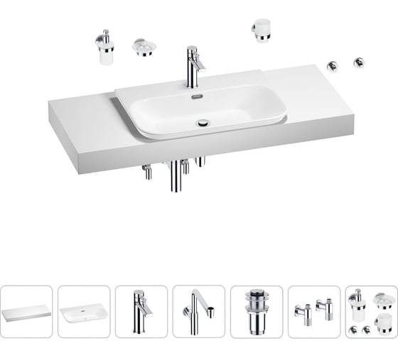 Комплект мебели с раковиной Wellsee Genuine Tree 201019456 1