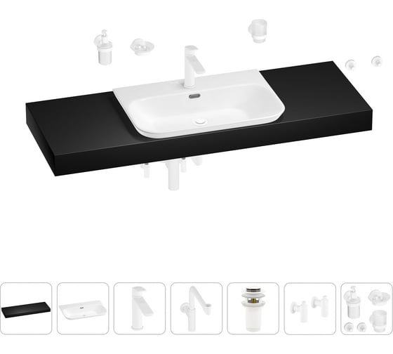 Комплект мебели с раковиной Wellsee Genuine Tree 201019525 1