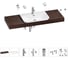 Комплект мебели для ванной комнаты с раковиной Wellsee Genuine Tree 201019501 1