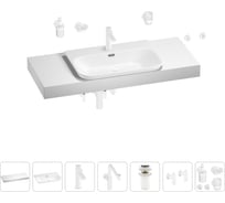 Комплект мебели с раковиной Wellsee Genuine Tree 201019460