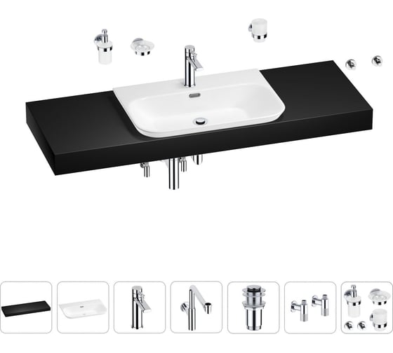 Комплект мебели с раковиной Wellsee Genuine Tree 201019526 1