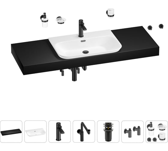 Комплект мебели с раковиной Wellsee Genuine Tree 201019527 1