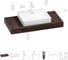 Комплект мебели для ванной комнаты с раковиной Wellsee Genuine Tree 201019625 1