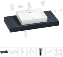 Комплект мебели для ванной комнаты с раковиной Wellsee Genuine Tree 201019610