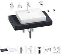 Комплект мебели с раковиной Wellsee Genuine Tree 201019546