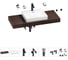 Комплект мебели для ванной комнаты с раковиной Wellsee Genuine Tree 201019687 1