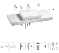 Комплект мебели с раковиной Wellsee Genuine Tree 201019691