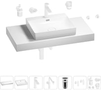 Комплект мебели для ванной комнаты с раковиной Wellsee Genuine Tree 201019635