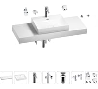 Комплект мебели с раковиной Wellsee Genuine Tree 201019696