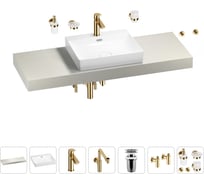 Комплект мебели для ванной комнаты с раковиной Wellsee Genuine Tree 201019713