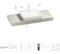 Комплект мебели для ванной комнаты с раковиной Wellsee Genuine Tree 201019660