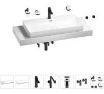 Комплект мебели с раковиной Wellsee Genuine Tree 201019817