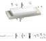 Комплект мебели для ванной комнаты с раковиной Wellsee Genuine Tree 201019771 1