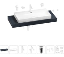 Комплект мебели для ванной комнаты с раковиной Wellsee Genuine Tree 201019790