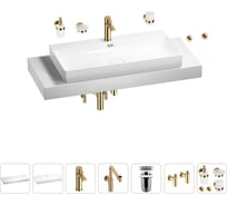 Комплект мебели с раковиной Wellsee Genuine Tree 201019818