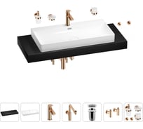 Комплект мебели с раковиной Wellsee Genuine Tree 201019824