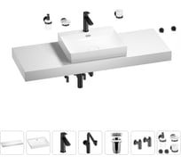 Комплект мебели с раковиной Wellsee Genuine Tree 201019752