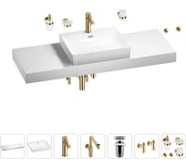 Комплект мебели с раковиной Wellsee Genuine Tree 201019758