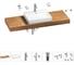 Комплект мебели для ванной комнаты с раковиной Wellsee Genuine Tree 201019736 1