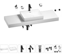 Комплект мебели с раковиной Wellsee Genuine Tree 201019757